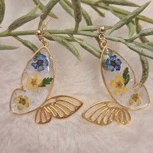 Resin grote vlinder oorbellen