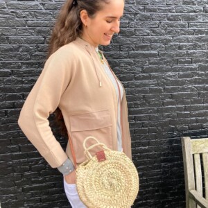 Rieten schoudertas klein