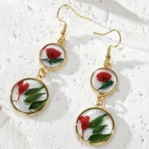 Schattig resin oorbellen