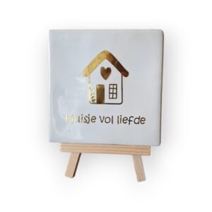 Tekst tegeltje •huisje vol liefde•