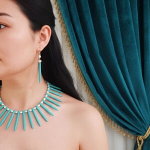 Turkoois en zoetwaterparels ketting