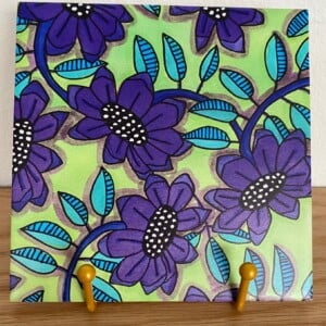 Veelkleurige bloemen tegel