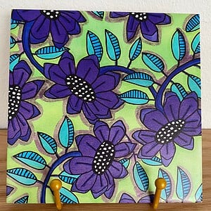 Veelkleurige bloemen tegel