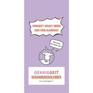 Verjaardagskalender - Gekkiggeit