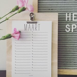 Verjaardagskalender houder