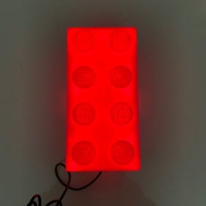 Wandlampje LEGO - Rood