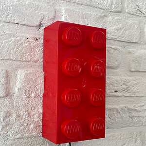 Wandlampje LEGO - Rood