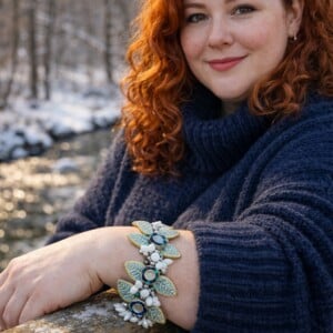 Wintertuin & Bloemenpracht, unieke handgemaakte bloemenarmband