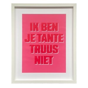 Zeefdruk - Tante Truus