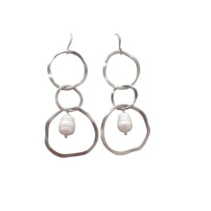 Zoetwater parel oorbellen