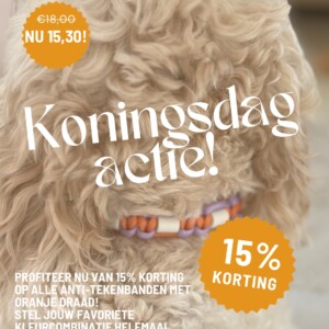 Anti-tekenband met oranje!