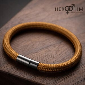 Armband van Textielsnoer - Goldy