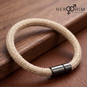 Armband van Textielsnoer - Jute