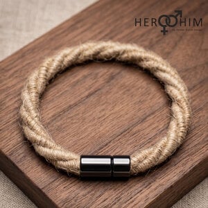 Armband van Textielsnoer - Twisted Jute