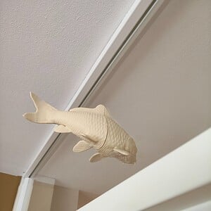 Beige Koi fish window art