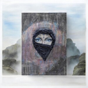 Beyond the Veil mixed media schilderij