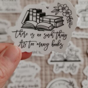 Bookish stickerset, set van 10 stuks
