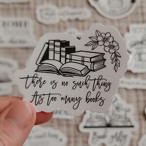 Bookish stickerset, set van 10 stuks