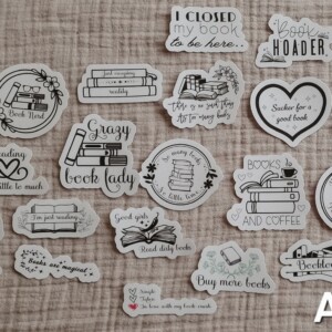 Bookish stickerset, set van 20 stuks