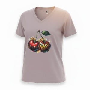 Dames shirt lavender - kersen – Everyday Comfort Edition