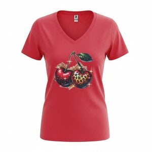 Dames shirt rood - kersen – Everyday Comfort Edition