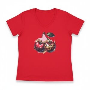 Dames shirt rood - kersen – Everyday Comfort Edition
