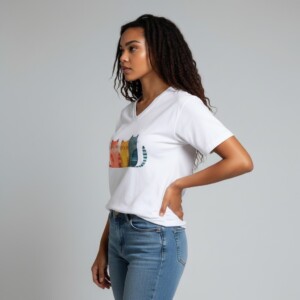 Dames T-shirt kattenprint maat XXL – schattig Cat Lover shirt, zacht & comfortabel, cadeau voor kattenliefhebbers, wasbaar 30 C