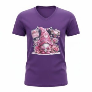 Dames t- shirt purple-  kabouter – Everyday Comfort Edition