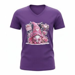Dames t- shirt purple-  kabouter – Everyday Comfort Edition