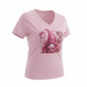 Dames t shirt Soft light pink kabouter -  Everyday Comfort Edition