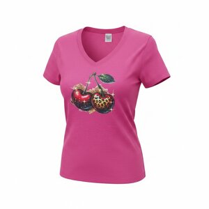 Dames t shirt Soft roze kersen - Cat Tee – Everyday Comfort Edition