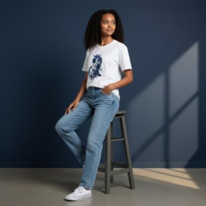 Dames T-shirt wit kattenprint  – schattig Cat Lover shirt, zacht & comfortabel, cadeau voor kattenliefhebbers