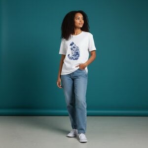 Dames T-shirt wit kattenprint – schattig Cat Lover shirt, regular fit, zacht & comfortabel, cadeau voor kattenliefhebber