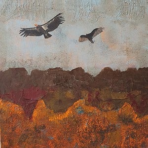 Eagles Delight, een mixed media canvas