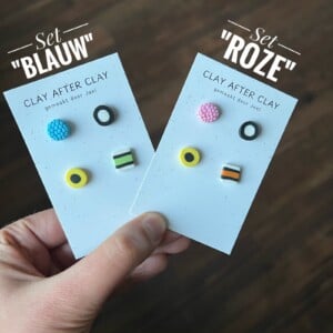 Engelse drop knopjes oorbellen