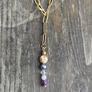 Floral ketting en oorbelen set