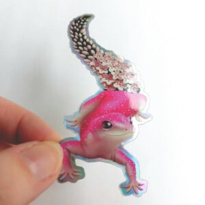 Flower power gekko 4.3x9 cm (2.16 x3.9 inch)