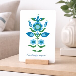 Folklore bloem kaart
