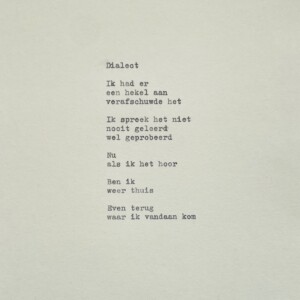 Gedicht - Dialect