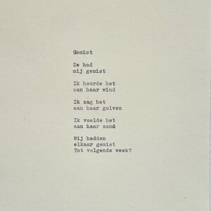 Gedicht - Gemist