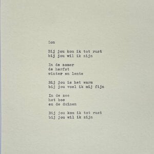 Gedicht - Zon