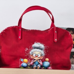 Handgemaakte brei- en haaktas – oma