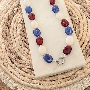Koningsdag ketting rood/wit/blauw