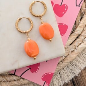 Koningsdag oorbellen goud 2 varianten