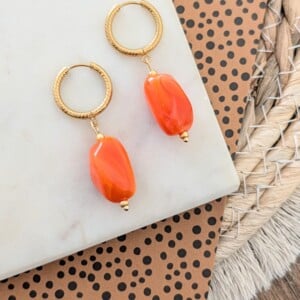 Koningsdag oorbellen goud 2 varianten