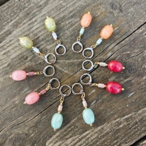 Kwarts oorbellen, 5 paar