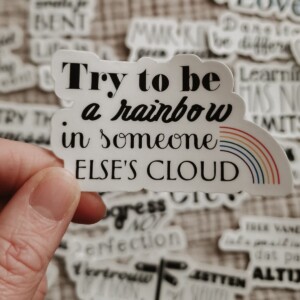 Motiverende quote stickerset, engelse set 10 stuks