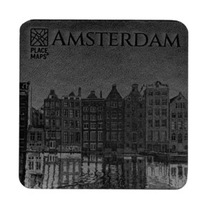 Place Maps Onderzetter Zwart