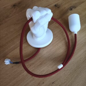 Plafondlamp in handvorm - Clutch - Bordeaux