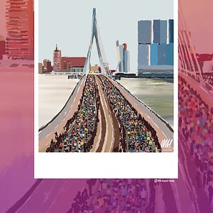 Rotterdam Marathon art print